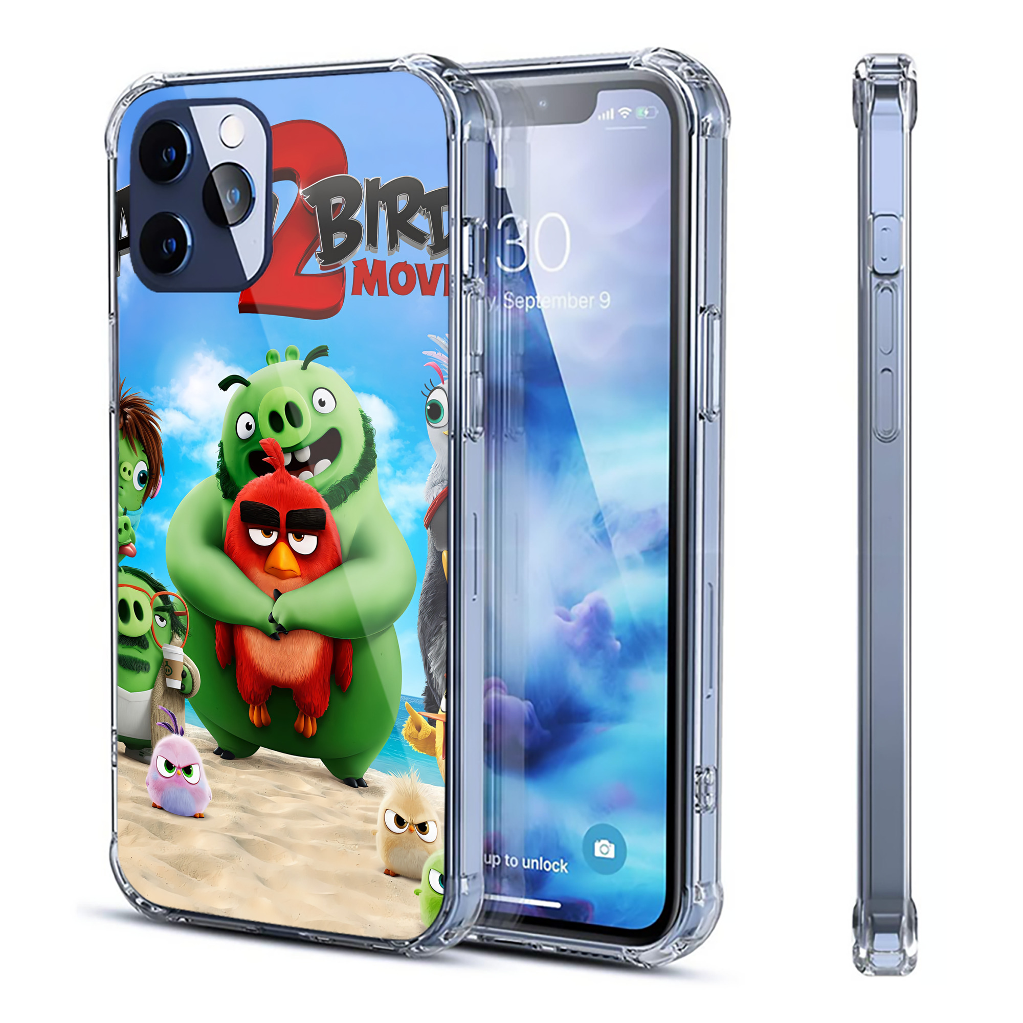 （画像用） Angry Birds アングリーバード 【iPhone 12シリーズ対応】透明スマホケース（クリアソフトケース）